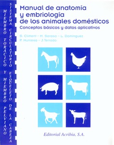 Manual de anatomía y embriología de los animales domésticos. Conceptos básicos y datos aplicativos. MIEMBRO TORÁCICO Y MIEMBRO PELVIANO - SISTEMA CIRCULATORIO - ESQUELETO DE LA CABEZA Manual de anatomía y embriología de los animales domésticos. Conceptos básicos y datos aplicativos. MIEMBRO TORÁCICO Y MIEMBRO PELVIANO - SISTEMA CIRCULATORIO - ESQUELETO DE LA CABEZA