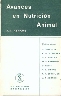 Avances en nutrición animal Avances en nutrición animal