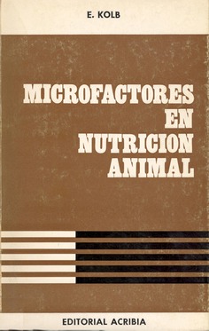 Microfactores en nutrición animal Microfactores en nutrición animal