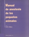 Manual de anestesia de los pequeños animales