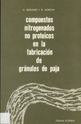 Compuestos nitrogenados no proteicos en la fabricación de gránulos de paja