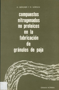 Compuestos nitrogenados no proteicos en la fabricación de gránulos de paja